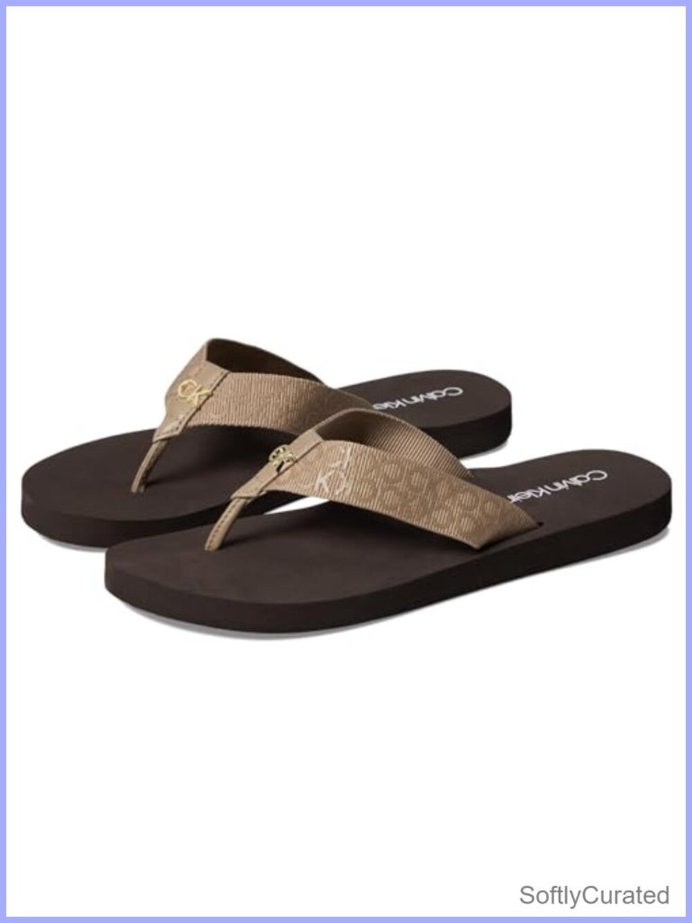 Calvin Klein Caluha Flip Flop Sandal Lightweight Slip On Casual